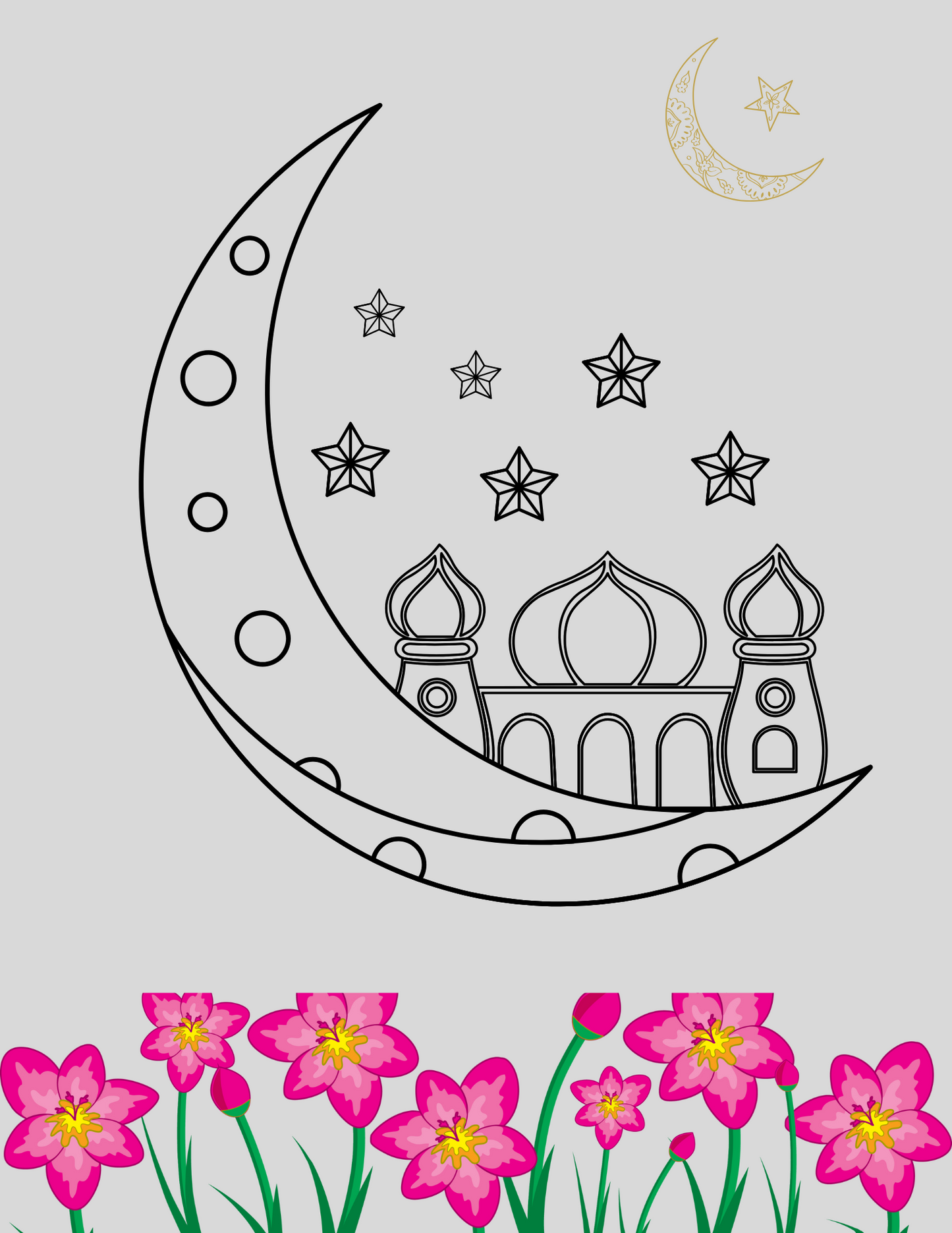 Ramadan Coloring Book & Tracker Printables Bundle